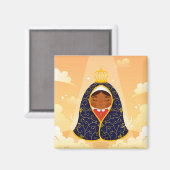 Unsere Frau von Aparecida Magnet (Vorderseite/Rückseite)