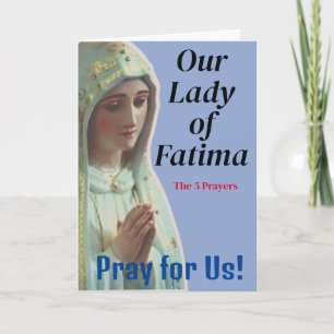 Unsere Frau von Fatima Karte
