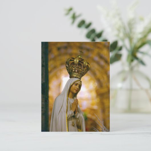 Unsere Frau von Fatima Postkarte (Stehend Vorderseite)