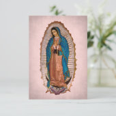 Unsere Frau von Guadalupe 1531 mit Gebet Begleitkarte (Stehend Vorderseite)