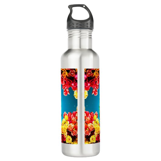 Unsere Frau von Guadalupe Edelstahlflasche (Rückseite)