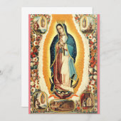 Unsere Frau von Guadalupe Einladung (Vorne/Hinten)