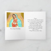 Unsere Frau von Guadalupe Feiertagskarte (Innenseite)