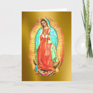 Unsere Frau von Guadalupe Feiertagskarte