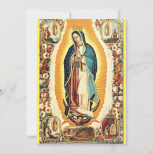 Unsere Frau von Guadalupe Feiertagskarte