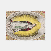 Unsere Frau von Guadalupe Fleecedecke (Vorderseite (Horizontal))