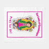 Unsere Frau von Guadalupe Fleecedecke (Vorderseite (Horizontal))