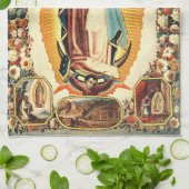 Unsere Frau von Guadalupe Geschirrtuch (Gefaltet)