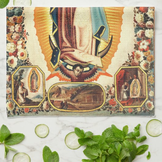Unsere Frau von Guadalupe Geschirrtuch (Gefaltet)