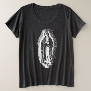Unsere Frau von Guadalupe Große Größe T-Shirt