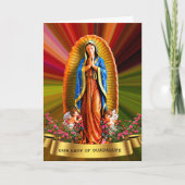 Unsere Frau von Guadalupe Karte (Vorderseite)