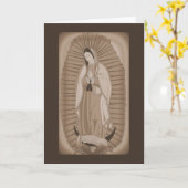 Unsere Frau von Guadalupe Karte (Gelbe Blume)