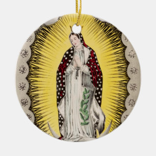 Unsere Frau von Guadalupe Keramik Ornament