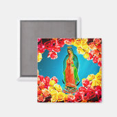 Unsere Frau von Guadalupe Magnet (Vorderseite/Rückseite)