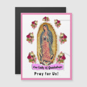 Unsere Frau von Guadalupe Magnetkarte (Vorne/Hinten)