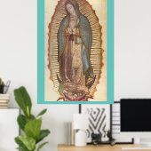Unsere Frau von Guadalupe Poster (Heimbüro)