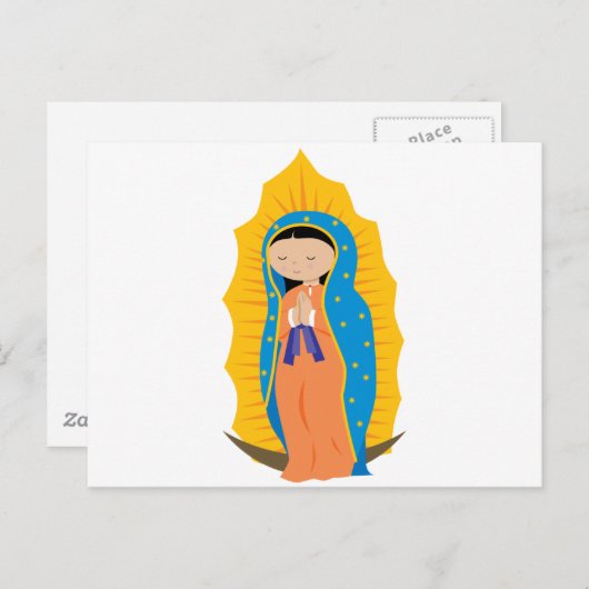 Unsere Frau von Guadalupe Postkarte (Vorne/Hinten)