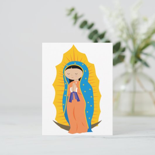 Unsere Frau von Guadalupe Postkarte (Stehend Vorderseite)