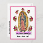 Unsere Frau von Guadalupe Postkarte (Vorne/Hinten)