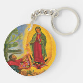 Unsere Frau von Guadalupe Schlüsselanhänger (Rückseite)