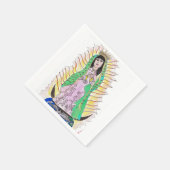 Unsere Frau von Guadalupe Serviette (Ecke)