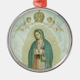 Unsere Frau von Guadalupe Silbernes Ornament