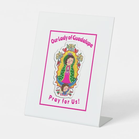 Unsere Frau von Guadalupe Sockelschild (Vorderseite)