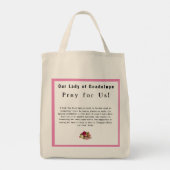 Unsere Frau von Guadalupe Tragetasche (Rückseite)