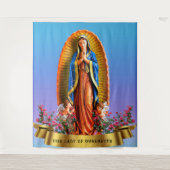 Unsere Frau von Guadalupe Wandteppich (Vorderseite)