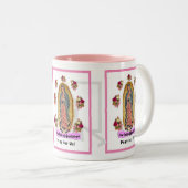 Unsere Frau von Guadalupe Zweifarbige Tasse (VorderseiteRechts)