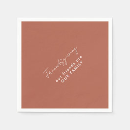 Unsere Freunde sind unser familienfreundliches Cin Serviette