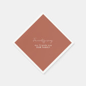 Unsere Freunde sind unser familienfreundliches Cin Serviette (Ecke)