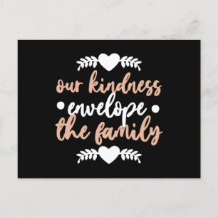 unsere Freundlichkeit Umschlag der Familie Postkarte