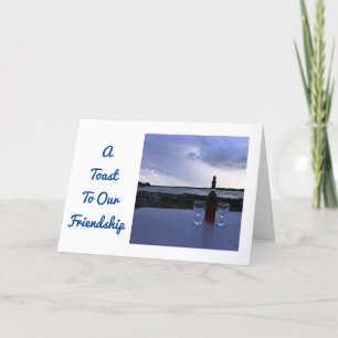 "UNSERE FREUNDSCHAFT" BEI CHRISTMAS FEIERTAGSKARTE