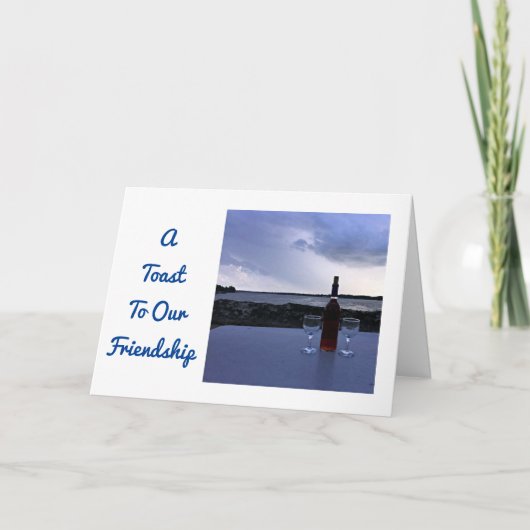 "UNSERE FREUNDSCHAFT" BEI CHRISTMAS FEIERTAGSKARTE (Vorderseite)