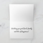 "UNSERE FREUNDSCHAFT" IM ERNTEDANK FEIERTAGSKARTE (Innenseite)