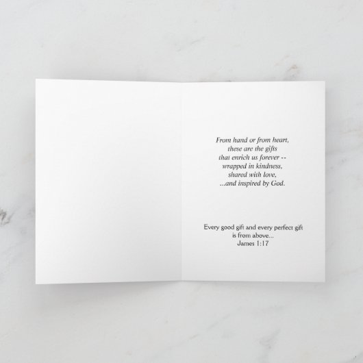 Unsere Freundschaft ist ein Geschenk der Schönheit Karte (Innenseite)