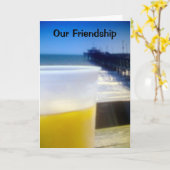 "UNSERE FREUNDSCHAFT UND IHR GEBURTSTAG" KARTE (Gelbe Blume)