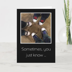 Unsere Freundschaft war dazu gedacht. Dankeskarte