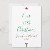 Unsere fünfundzwanzigsten Weihnachten 25. Jahre Ve (Rückseite)