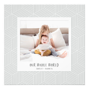 Unsere ganze Welt Instant Foto geometrisch