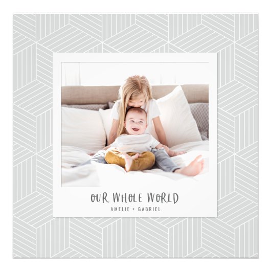 Unsere ganze Welt Instant Foto geometrisch (Vorne)