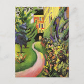 Unsere Garden Blume Betten August Macke Postkarte (Vorderseite)