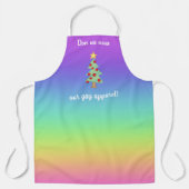 Unsere Gay Apparel Holiday Rainbow Schürze (Vorderseite)
