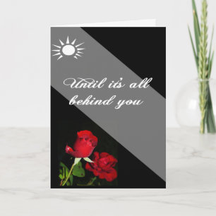 Unsere Gebete und unser Glaube stehen hinter dir Karte