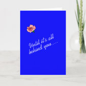 Unsere Gebete und unser Glaube stehen hinter dir Karte (Vorderseite)