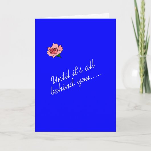 Unsere Gebete und unser Glaube stehen hinter dir Karte (Vorderseite)