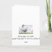 Unsere Gedanken und Gebete sind bei Ihnen. Karte (Rückseite)