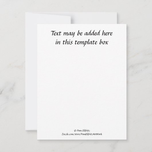 Unsere Gedanken und Gebete Sprichwort Rose Karte (Rückseite)