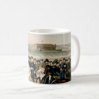 Unsere Generäle, Vintager Ziviler Krieg von 1864 w Kaffeetasse
